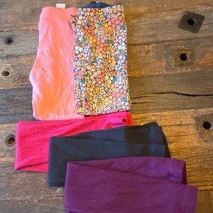 Tea Collection leggings, 5 pairs, 5T